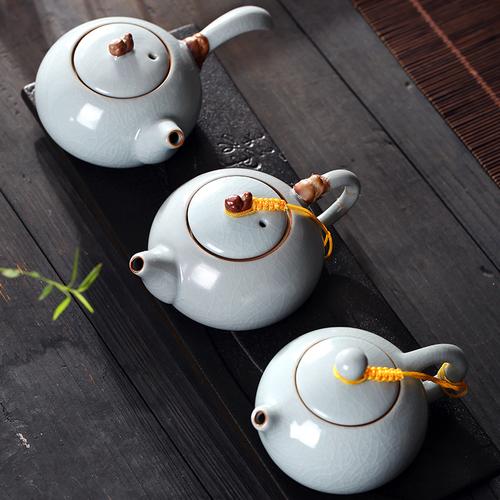 茶壶泡茶大号套装可养功夫中式家用纯色冰裂功夫茶具