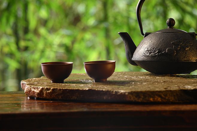茶叶茶具种植园素材